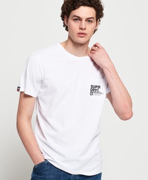 Superdry Surplus Goods Box Fit Férfi Pólók Fehér | DJIOT4502